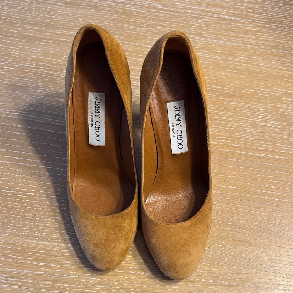 Jimmy Choo Brown Suede Heels